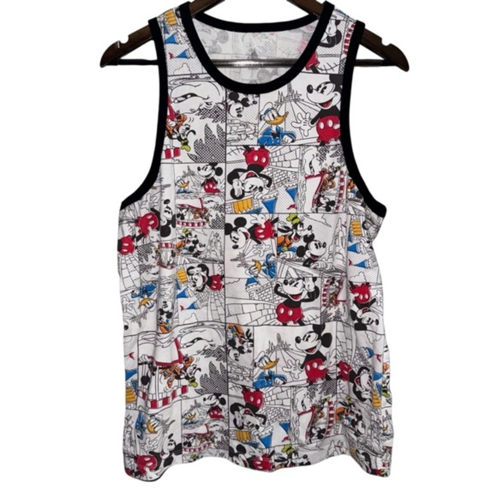 Disney Mickey Mouse Comic Print‎ Tank Top Graphic Sleeveless size medium boys